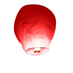 lanterne volante rouge