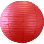 boule rouge lampion chinois 50 cm