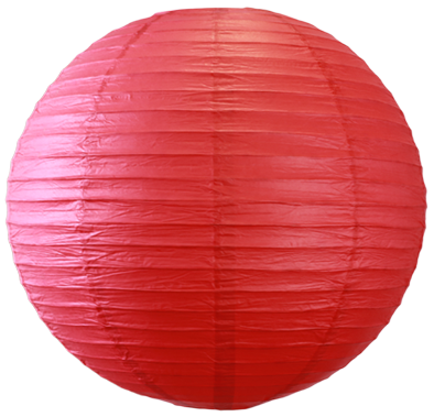 boule papier rouge 