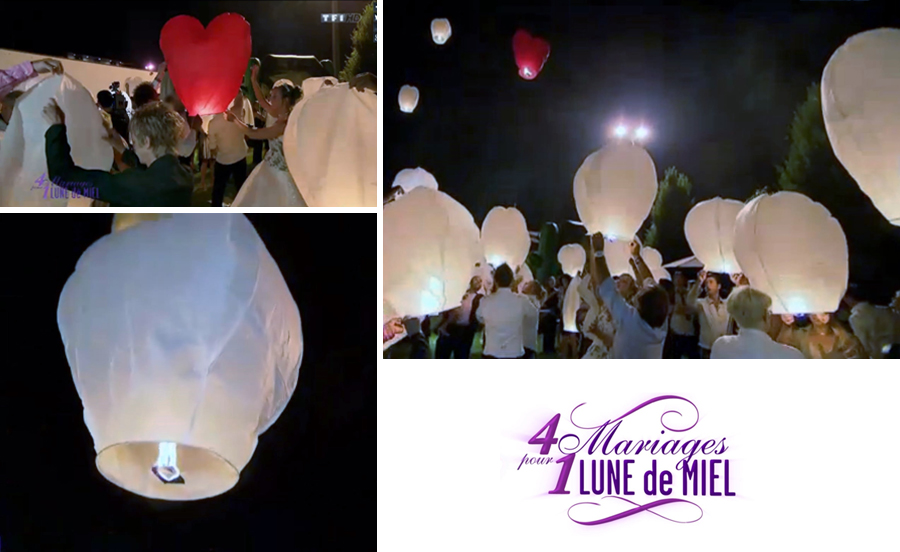 SkyLantern x 4 mariages et 1 lune de Miel