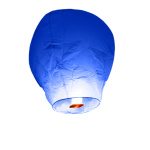 lanterne volante bleu roi - skylantern