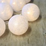 guirlandes boules coton