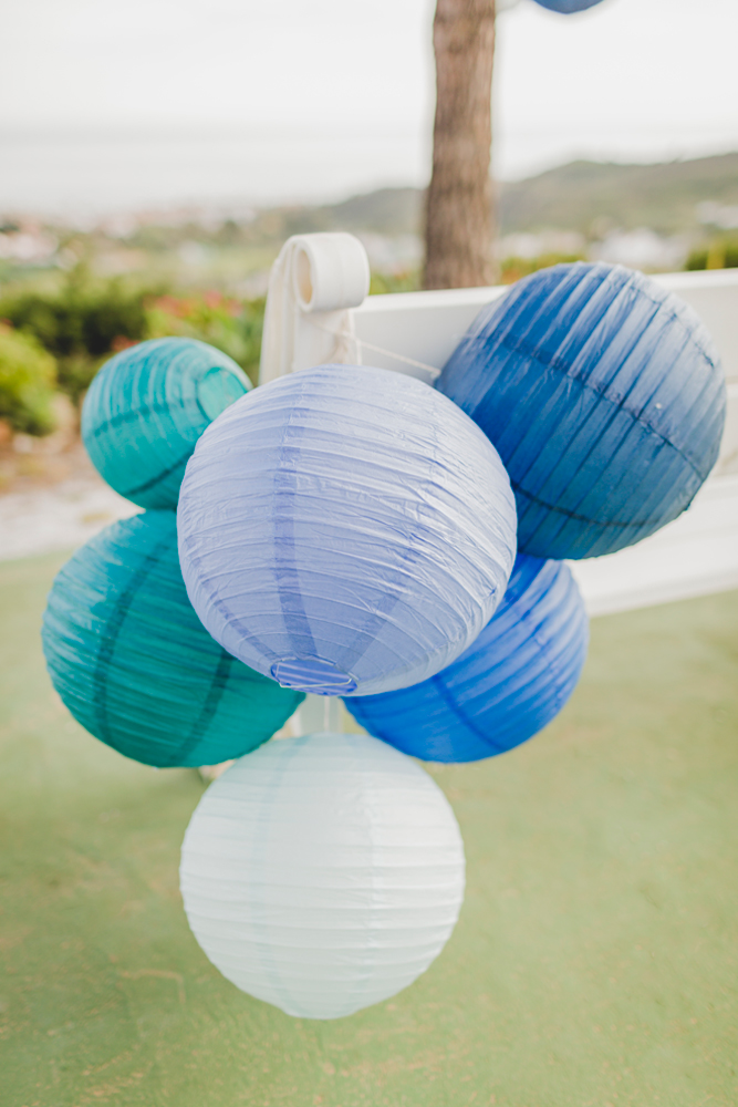 mariage decoration degradé bleu