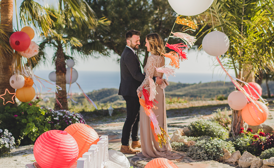 Mariage exotique : une déco entre bohème et tropical