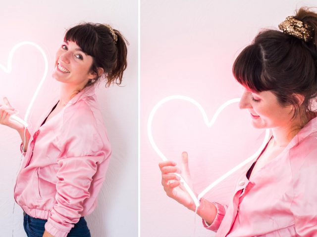 une fille derable blog deco neon