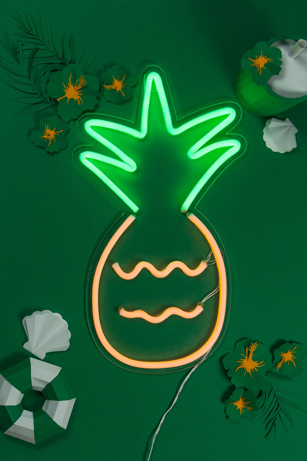 lampe néon ananas déco fete party