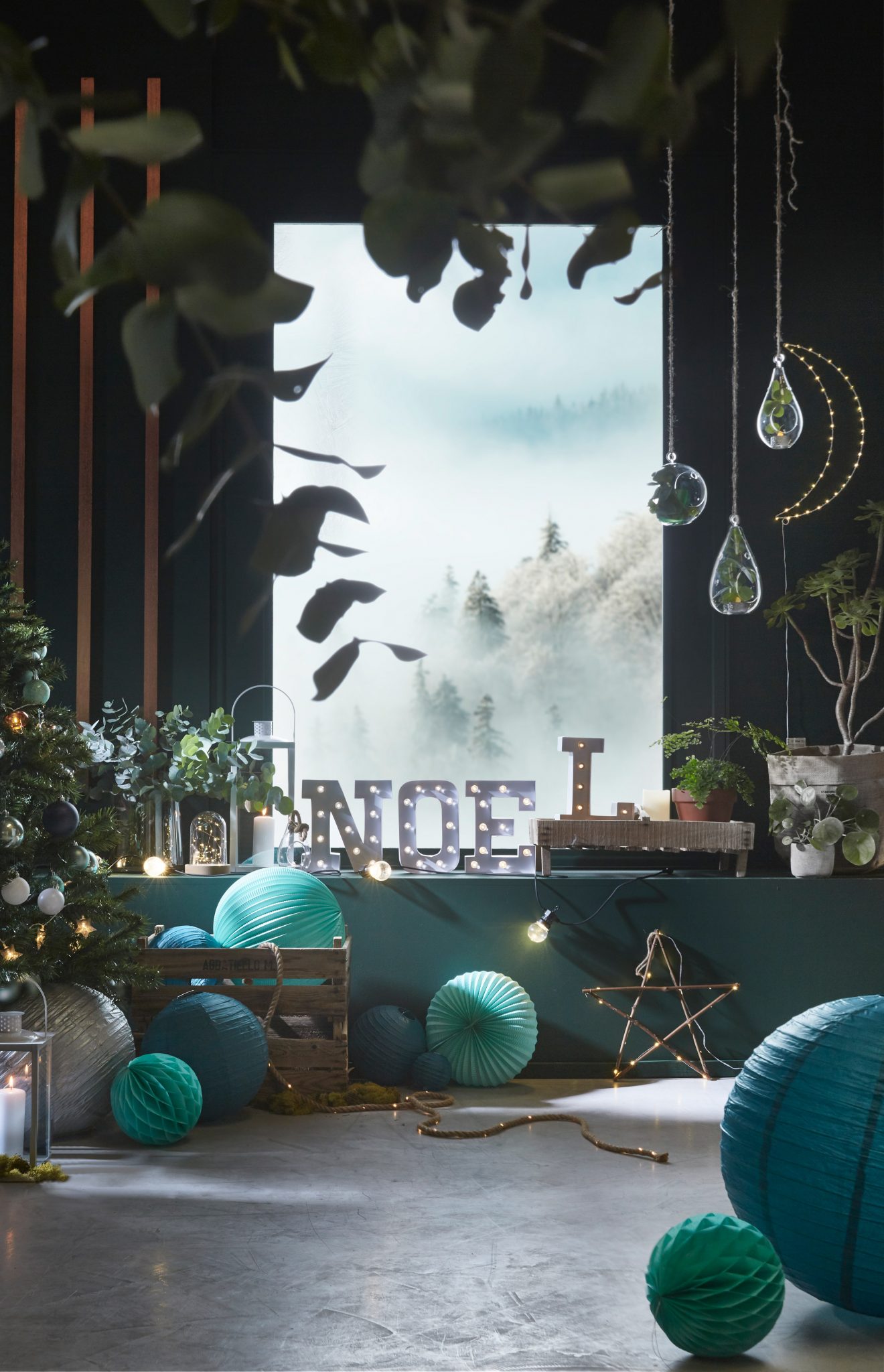 decoration noel fetes bleu vert tallinn tendance 2017 2018