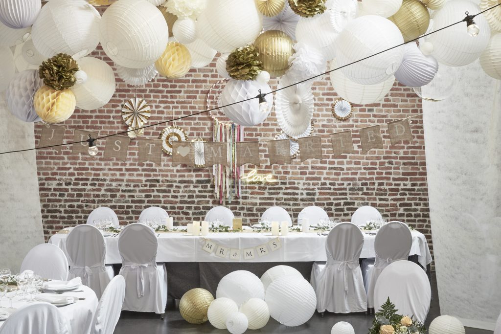 Décoration Mariage Champêtre Just Married + MR & MRS - Bannière Bois Et Ballons