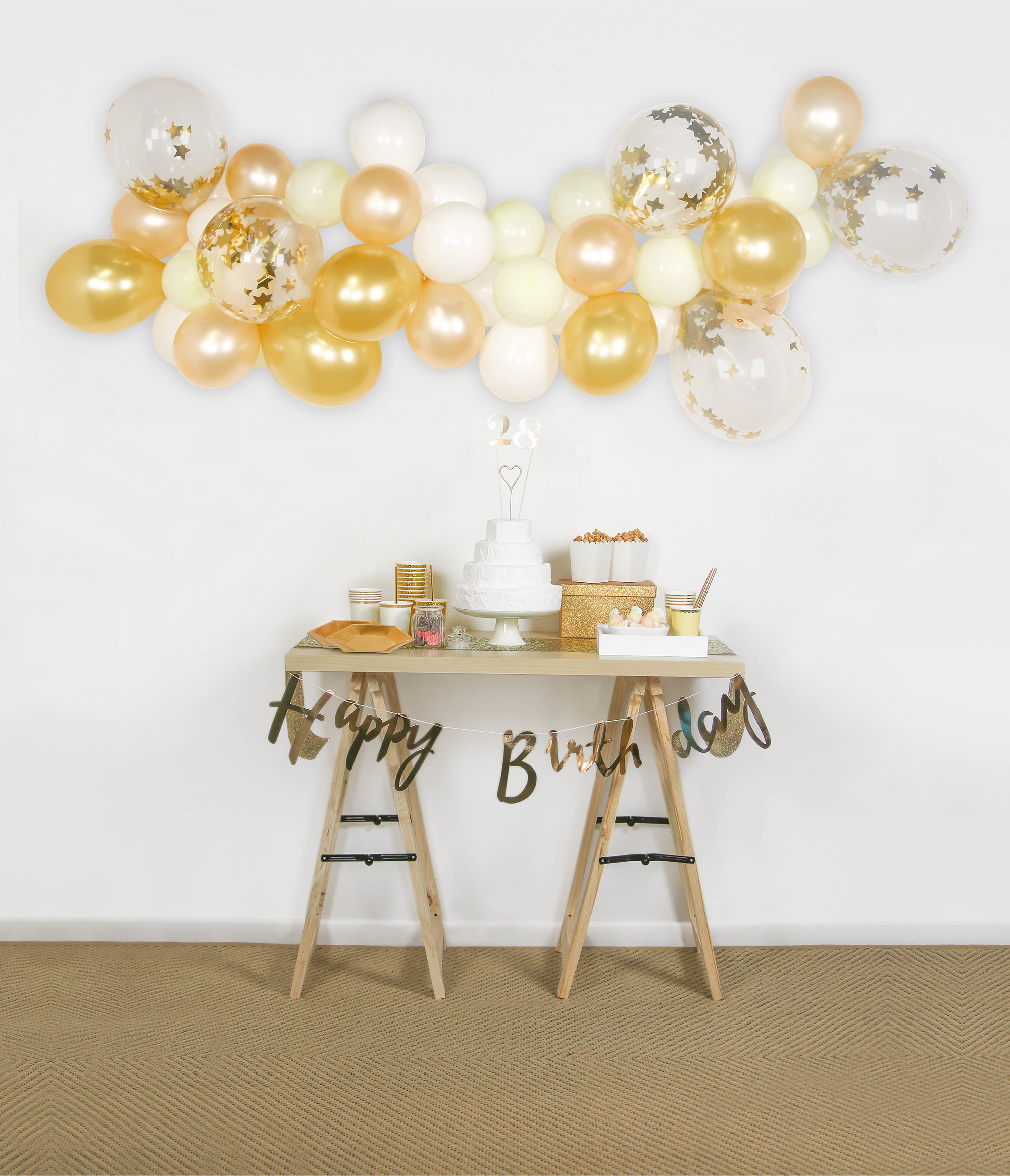 comment faire une arche de ballons sans structure DIY 