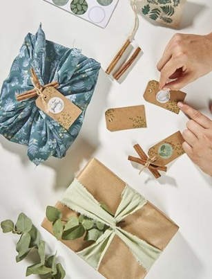 tissu japonais furoshiki pour noel emballage cadeau facile ecologique