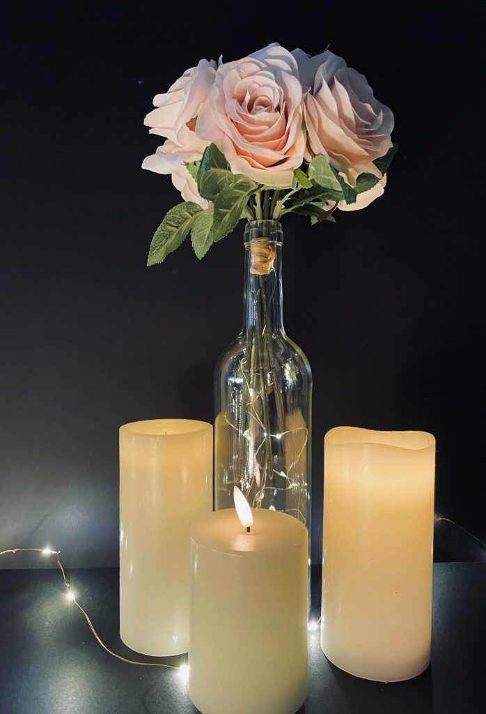 bougies led guirlande lumineuse micro led pour decorer table saint valentin