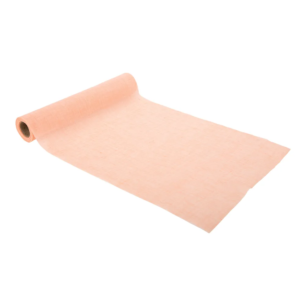 chemin de table mousseline rose