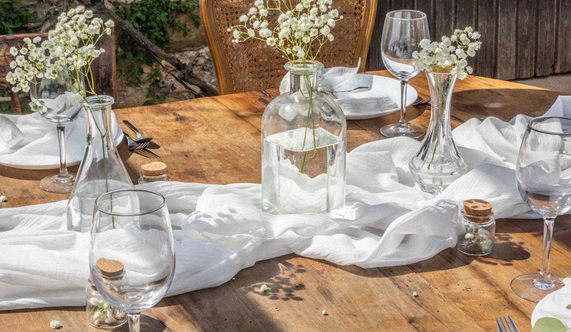 Pourquoi une décoration de table de mariage avec un bocal en verre ?