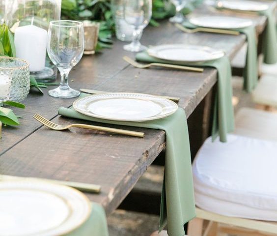 table pliante pour une reception