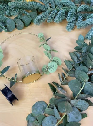 diy couronne de noel eucalyptus