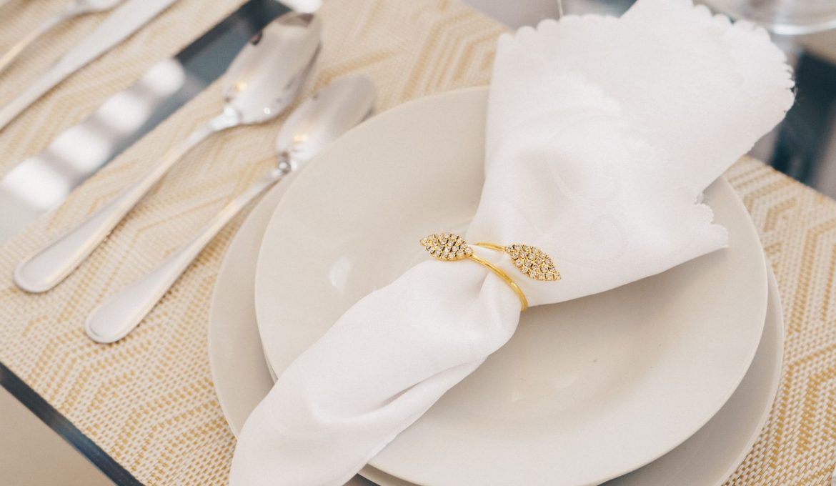 Décoration de mariage réussie grâce aux serviettes de table !