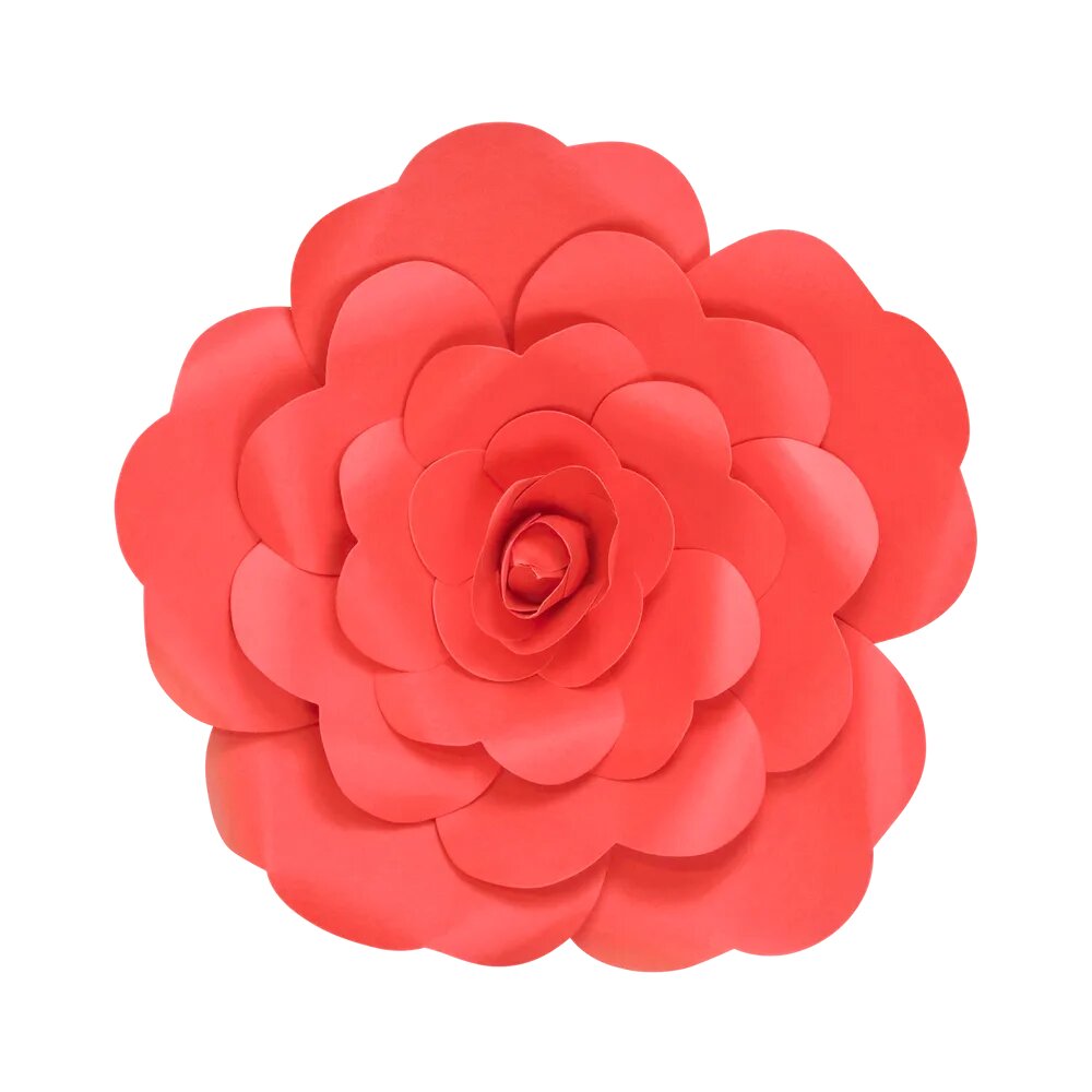 fleur papier rouge pour voiture de cortège de mariage